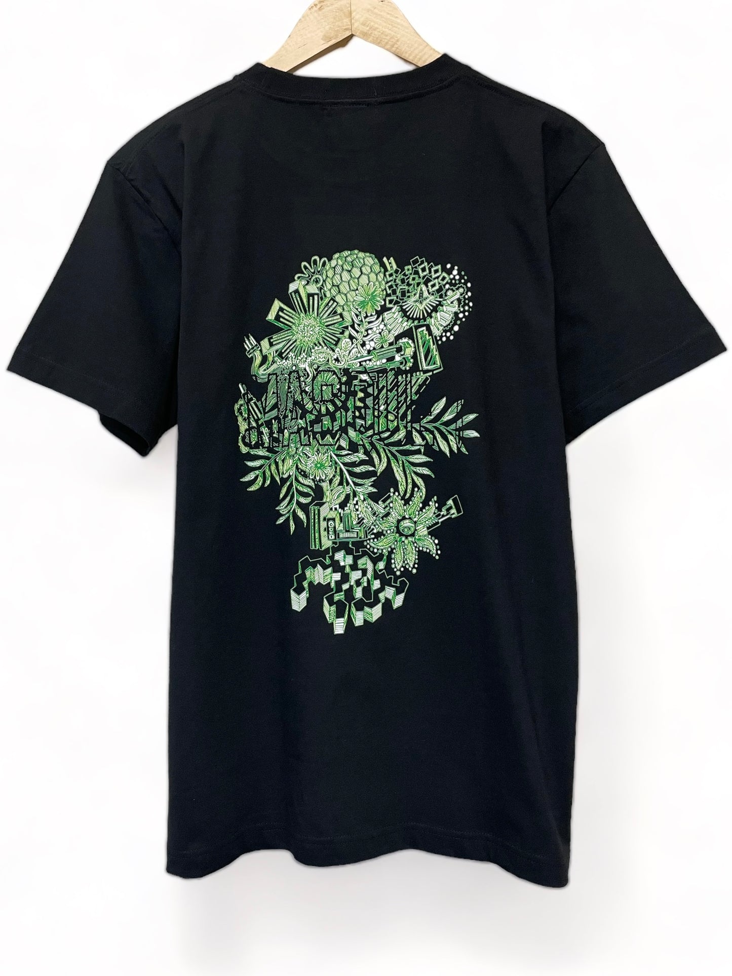 グラフィック Tシャツ ブラック Graphic #1 "Clipping Masque"